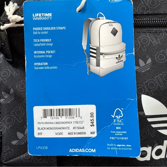 Adidas Black Backpack - Picture 3 of 3
